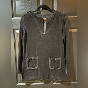 Tory Burch Velvet Tunic Top